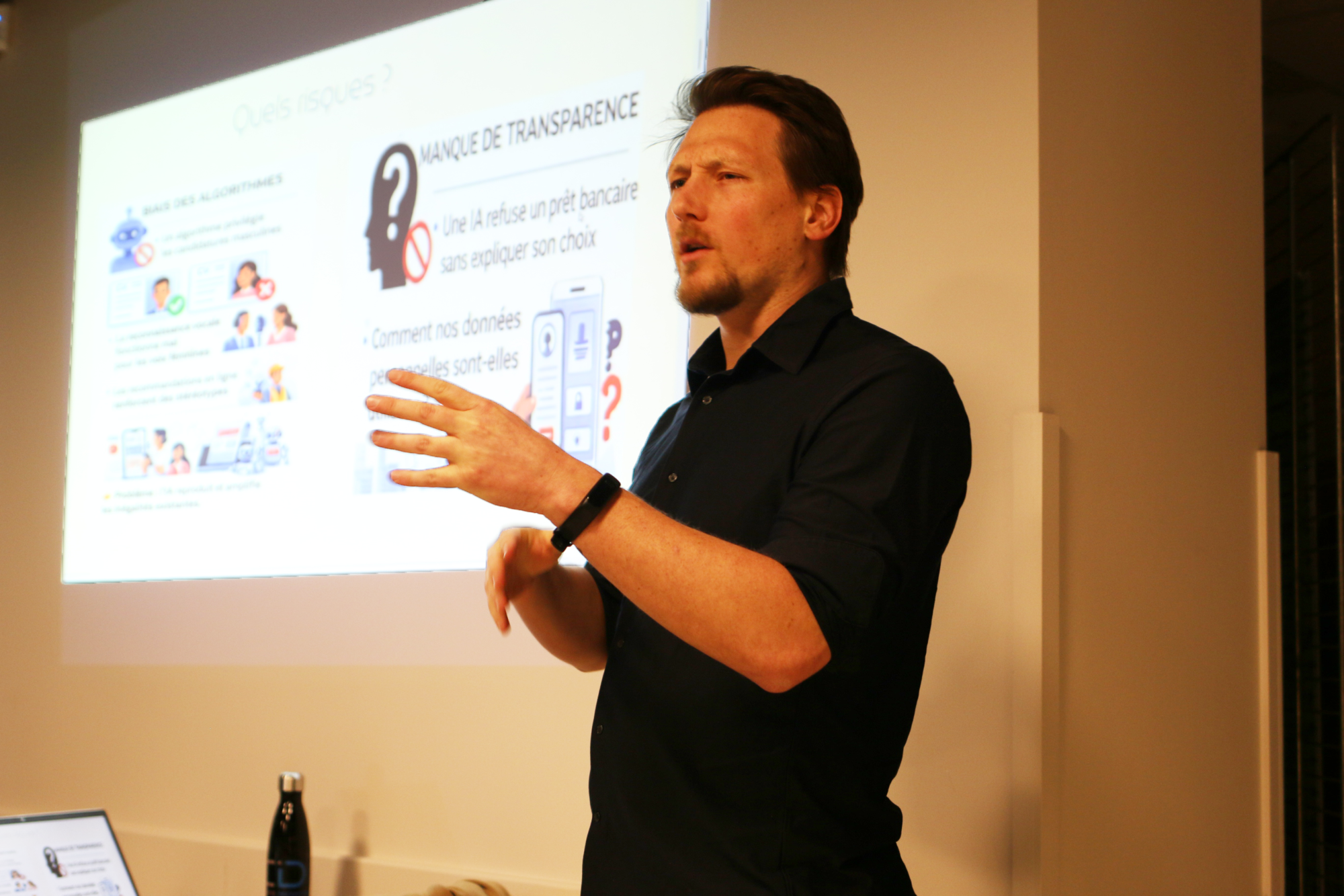 Pierre Bordais à la conférence IA et éthique sur la reglementation européenne