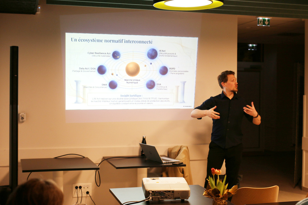 Conférence Dijilink sur l'AI Act, la reglementation européenne sur l'IA