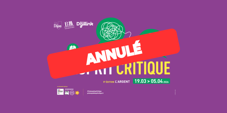 Annulation du ciné-débat du primtemps de l'esprit critique 2026 à Dijon