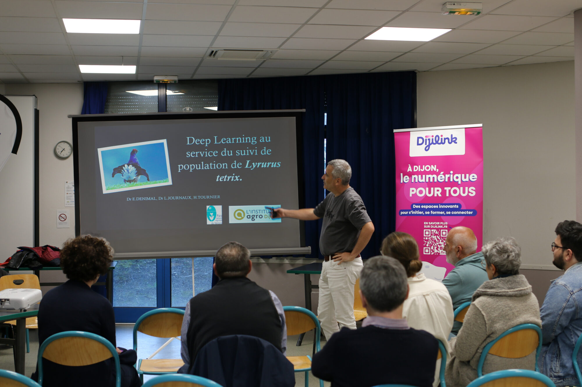 Présentation sur l'utilisation de l'IA dans le comptage des tetras lyre - Conférence IA Dijilink